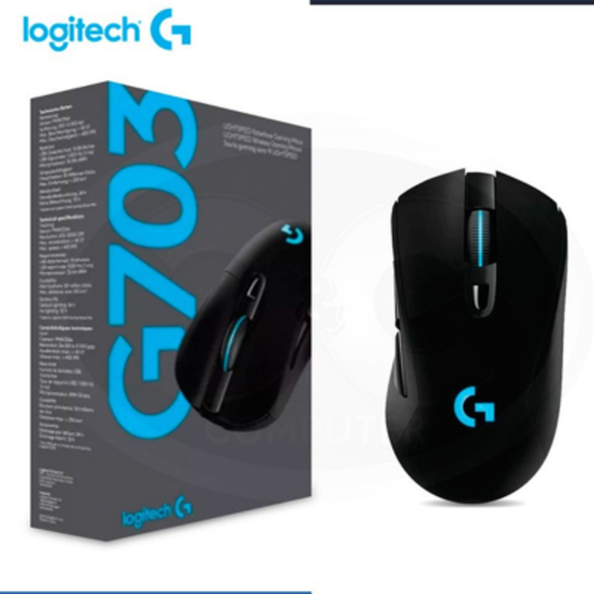 LOGITECH - MOUSE GAMING LOGITECH G703 LIGHTSPEED WIRELESS BLACK