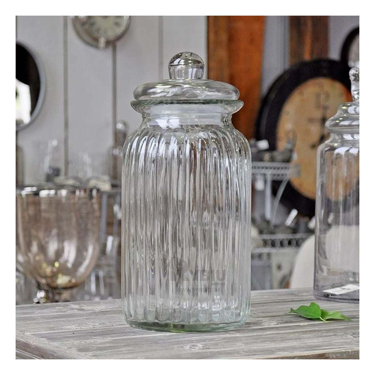 RYBIU IMPORT - Frasco Multiusos Capacidad de Vidrio Transparente de 2 K