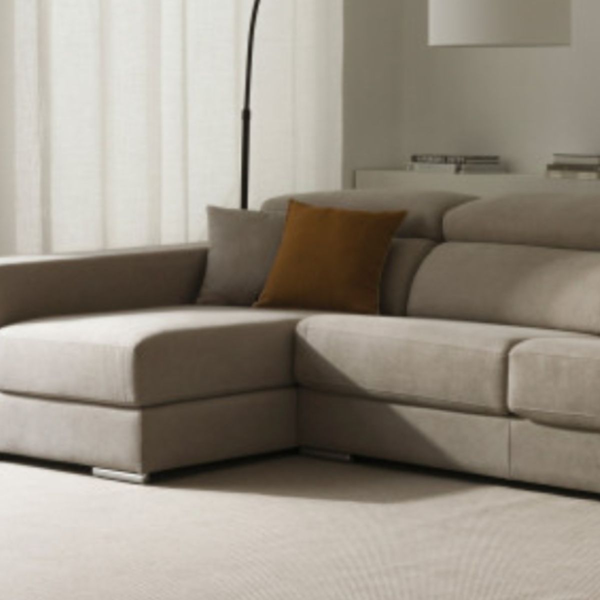 YOLODECORO - Seccional con Chaise Longue a la Izquierda Dolmen Perla