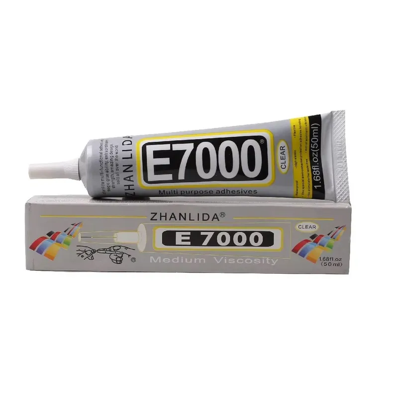 GENERICO - Pegamento E7000 50ml Transparente Ropa Joyas Celulares