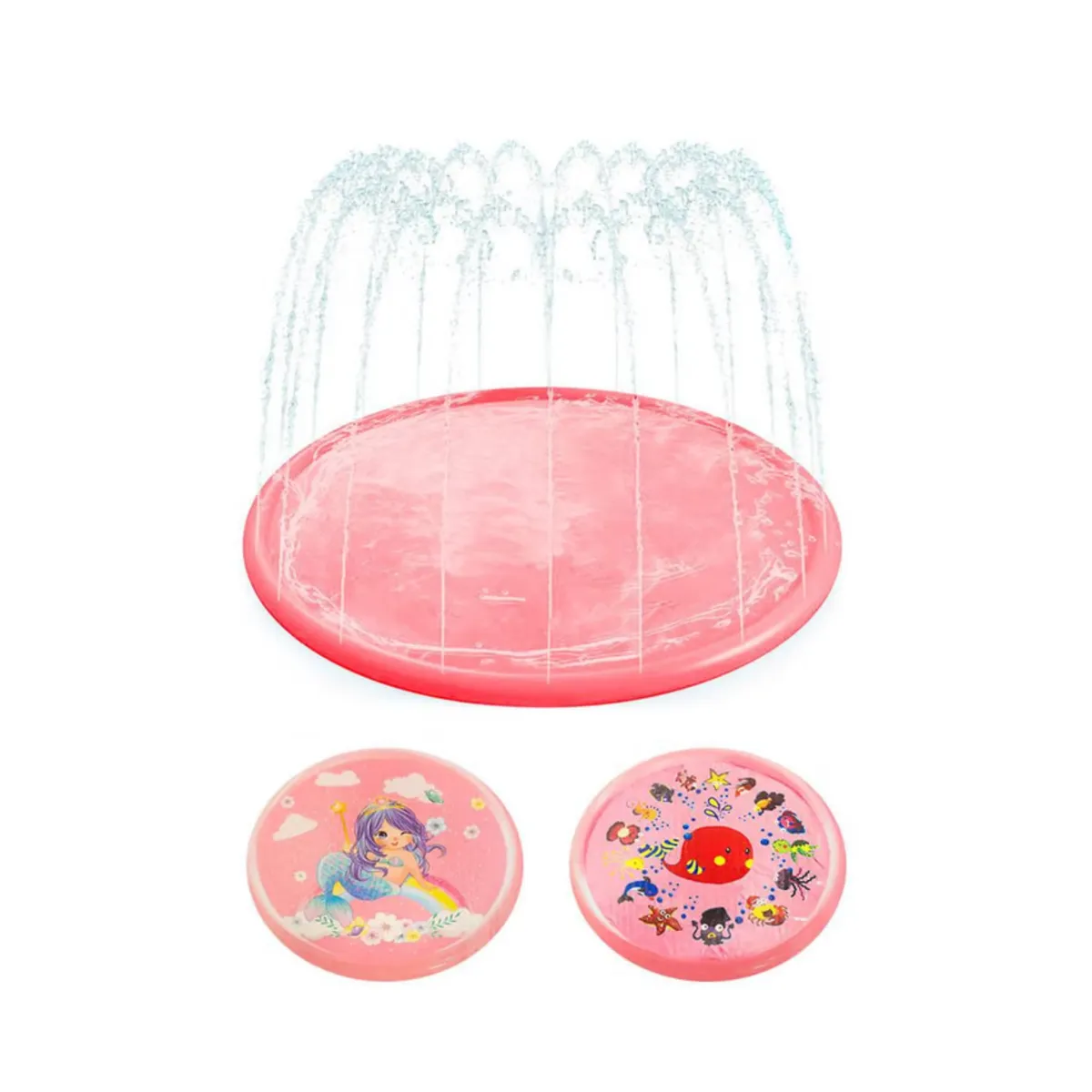 GENERICO - Piscina Pileta de Agua Para Niños - Rosado - Diseño Aleatorio