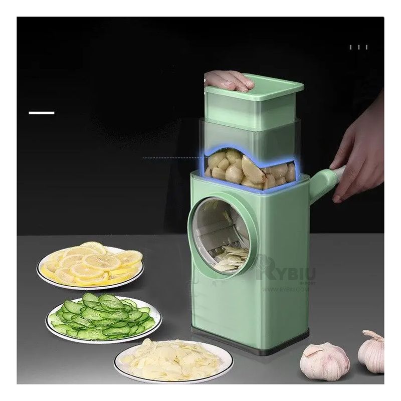 RYBIU IMPORT - Rayador Versatil de Verduras en de Color Verde