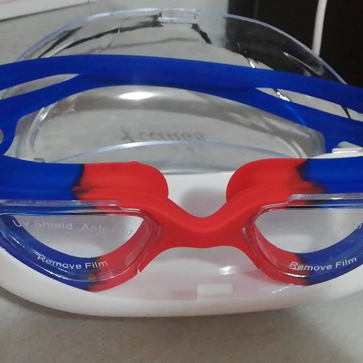 GENERICO - Lentes Natación Grises HD Protección UV azul