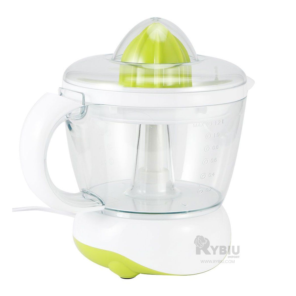 RYBIU IMPORT - Exprimidor de Zumo en Verde Y+Papel de Regalo