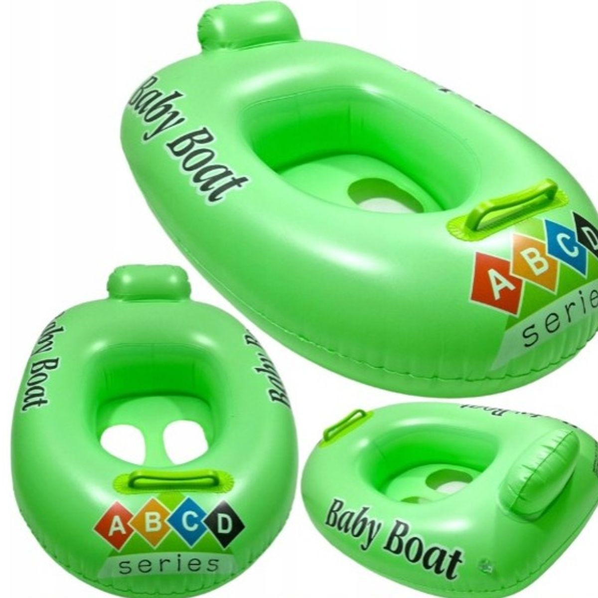 GENERICO - Barco flotador inflable para niños Verde