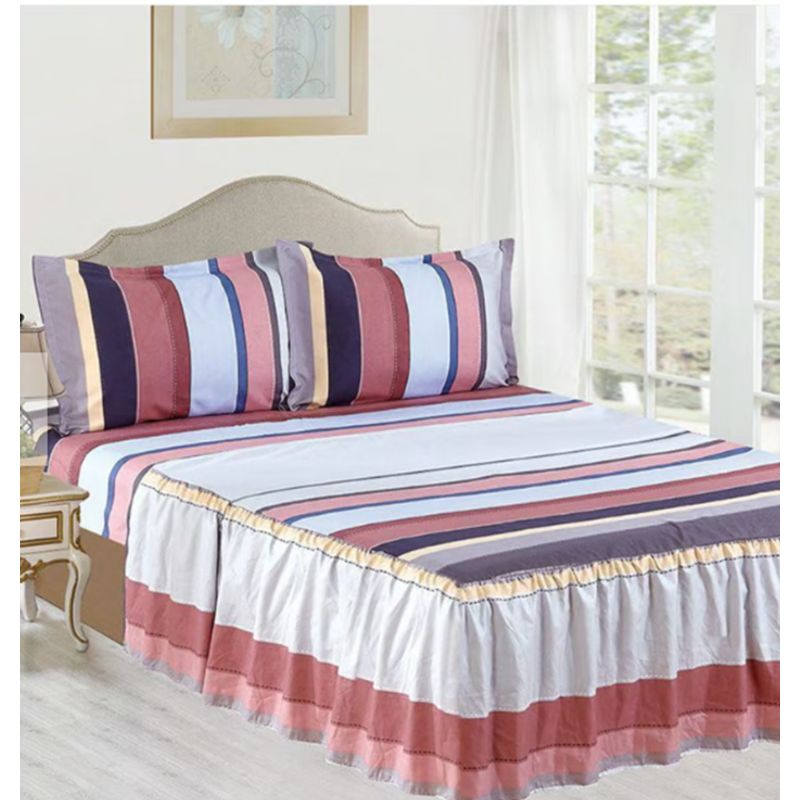 CASATEX - Juego de Sábanas Con Blonda 4 Piezas - 1.5 Plazas Casatex