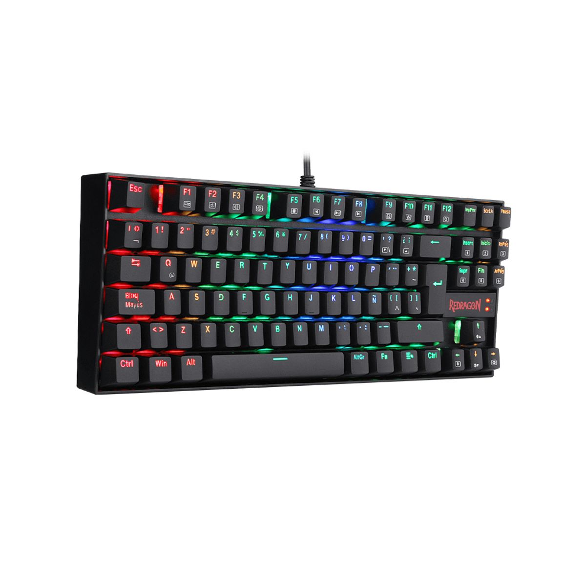 REDRAGON - Redragon Kumara K552 RGB Red Switch Teclado Mecánico - Negro