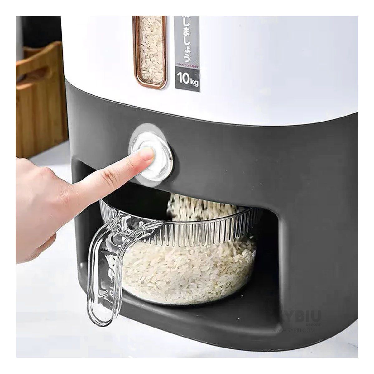 GENERICO - Barril Expendedor de Cereal Color Plomo Y+Regalo Stickers