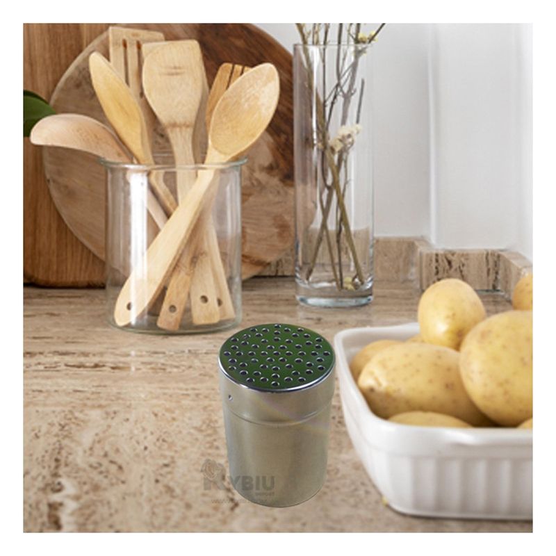 GENERICO - Salero Minimalista Fundido Inoxidable de Cocina Metal