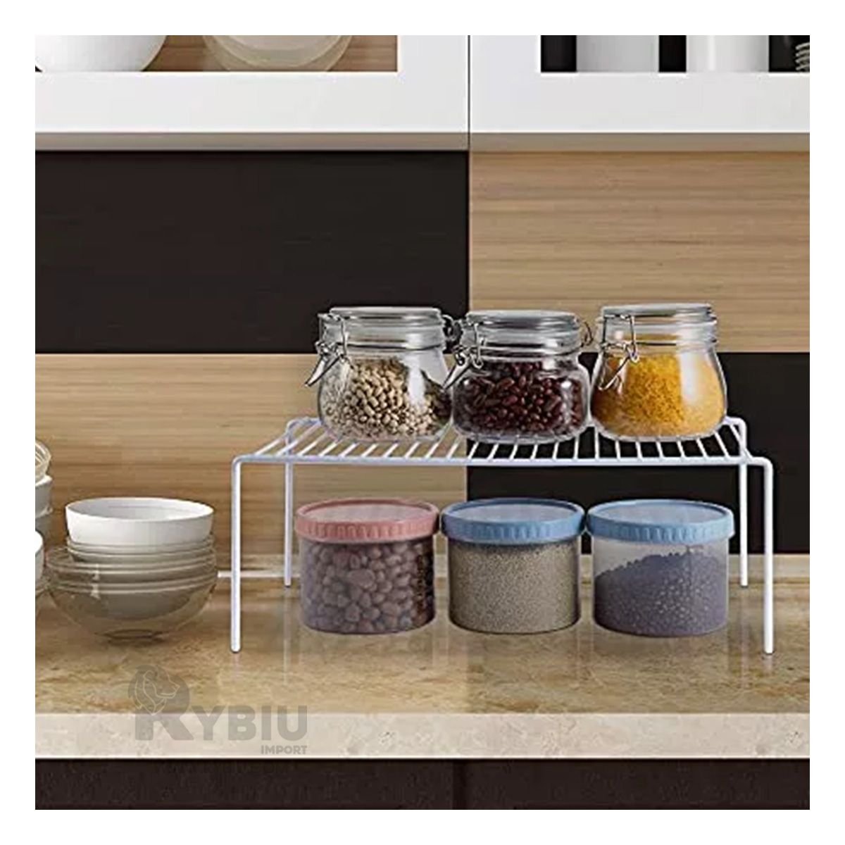 RYBIU IMPORT - Separador Cajonero de 4 Soportes en Blanco Y+Regalo Agendita