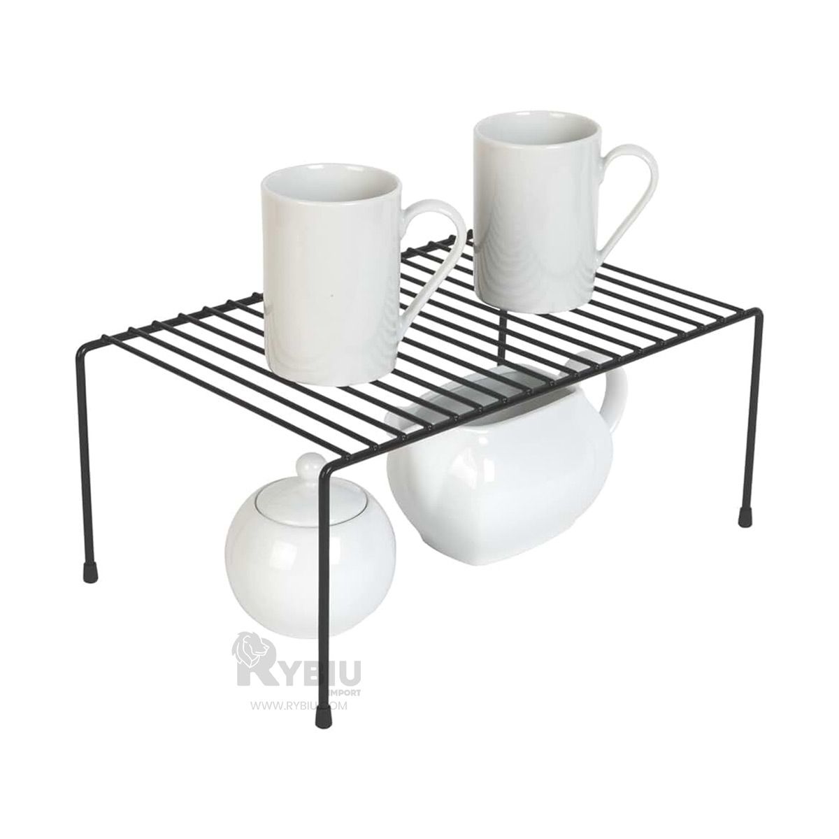 RYBIU IMPORT - Separador con Cajonero de 4 Soportes Negro Y+Regalo Agendita