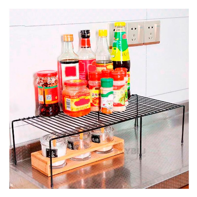 RYBIU IMPORT - Rejilla Sofisticado de 6 Patitas en Negro Y+Gift MiniAgenda