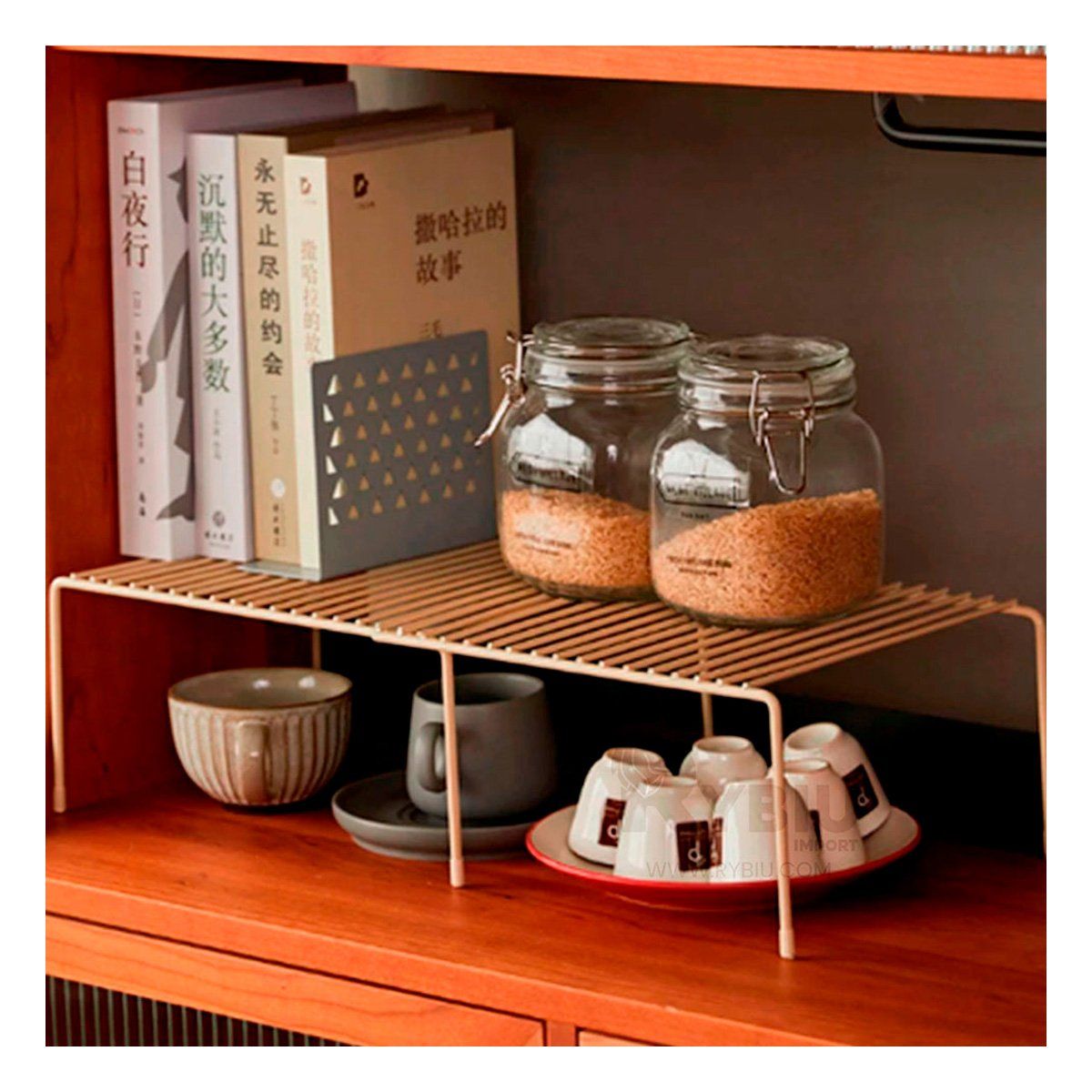 GENERICO - Separador de Gavinete Expansible en Blanco Y+Papel de Regalo