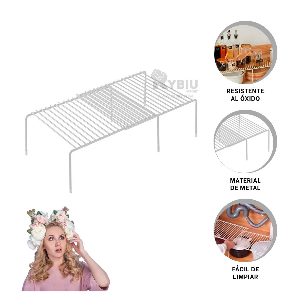 GENERICO - Divisor Compacto y Duradero en Blanco Y+Post-it Adhesivos