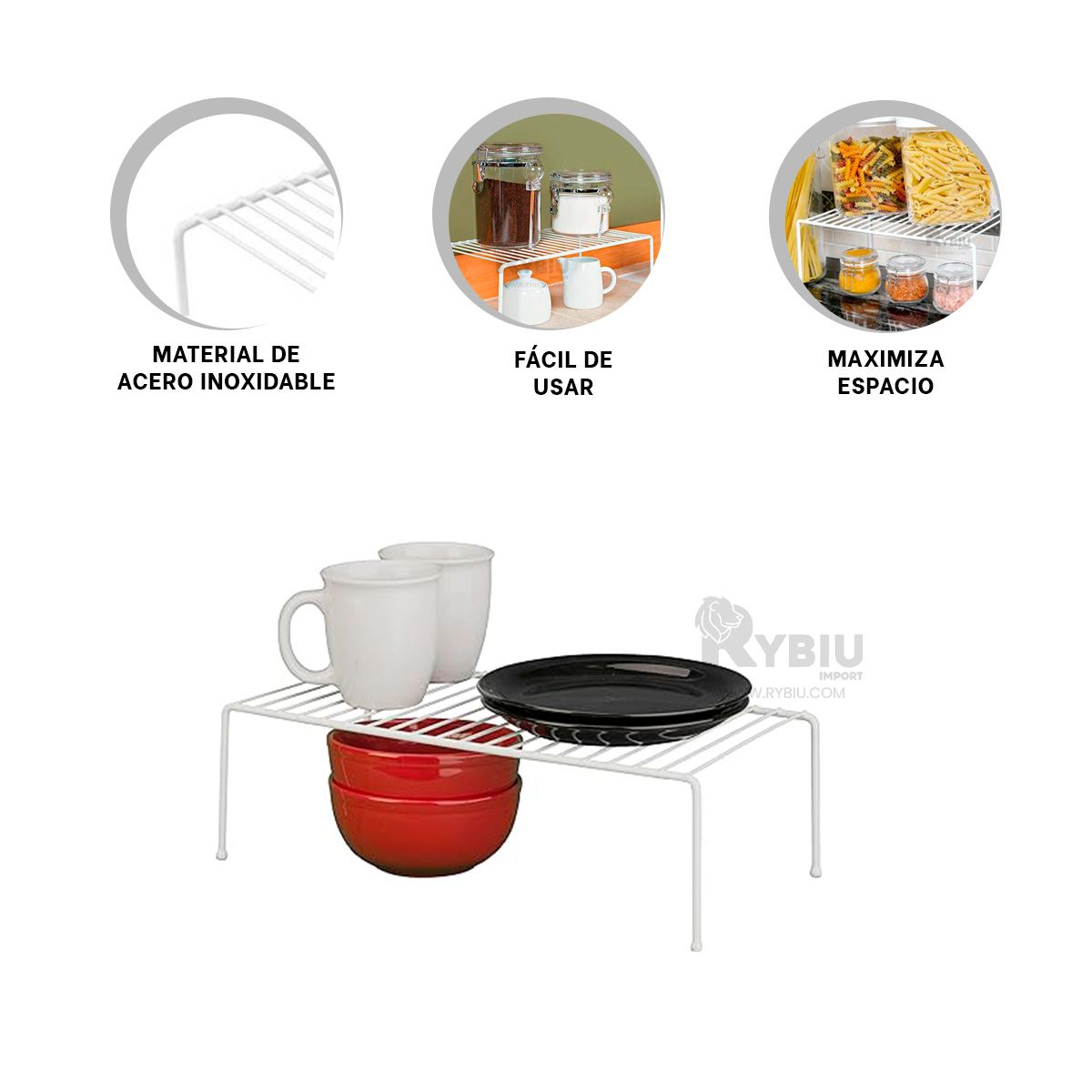 GENERICO - Rejilla Innovador y Decorativo en Blanco 4P Y+Gift Stickers