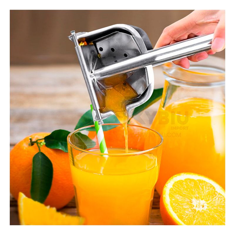 GENERICO - Exprimidor de Citricos en Color Plateado Y+Papel de Regalo