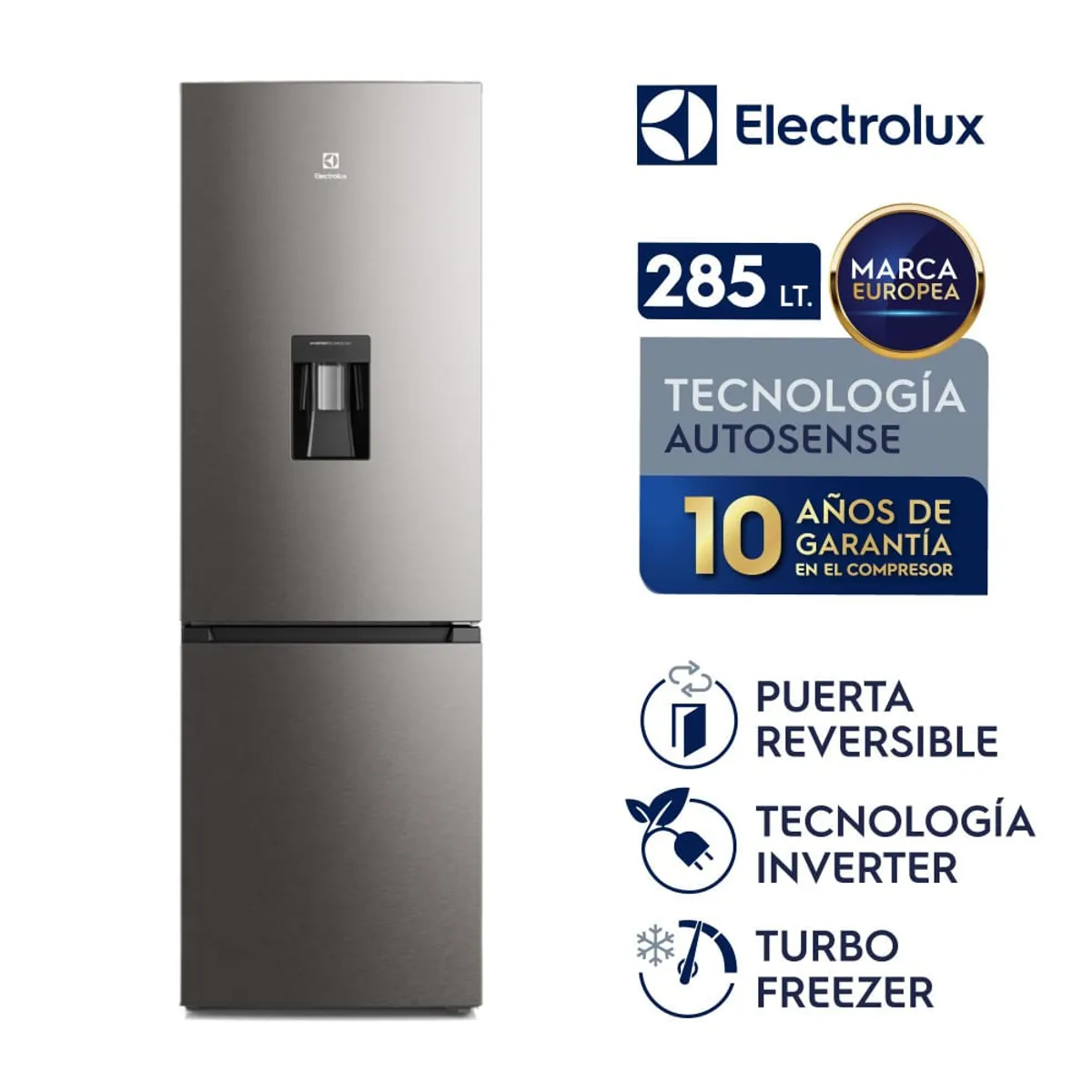 ELECTROLUX - Refrigerador Inverter- No Frost ERBA29V2HVG 285 L Bottom Freezer Electrolux