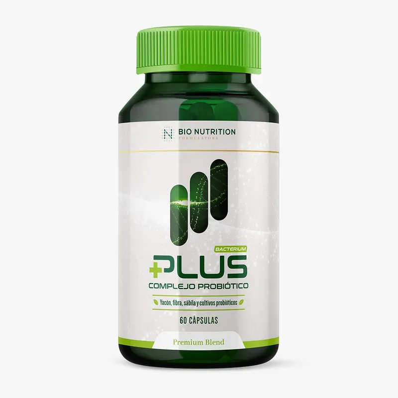 BACTERIUM - BACTERIUM PLUS  Suplemento Probiótico Premium – Flora Intestinal + Cándida