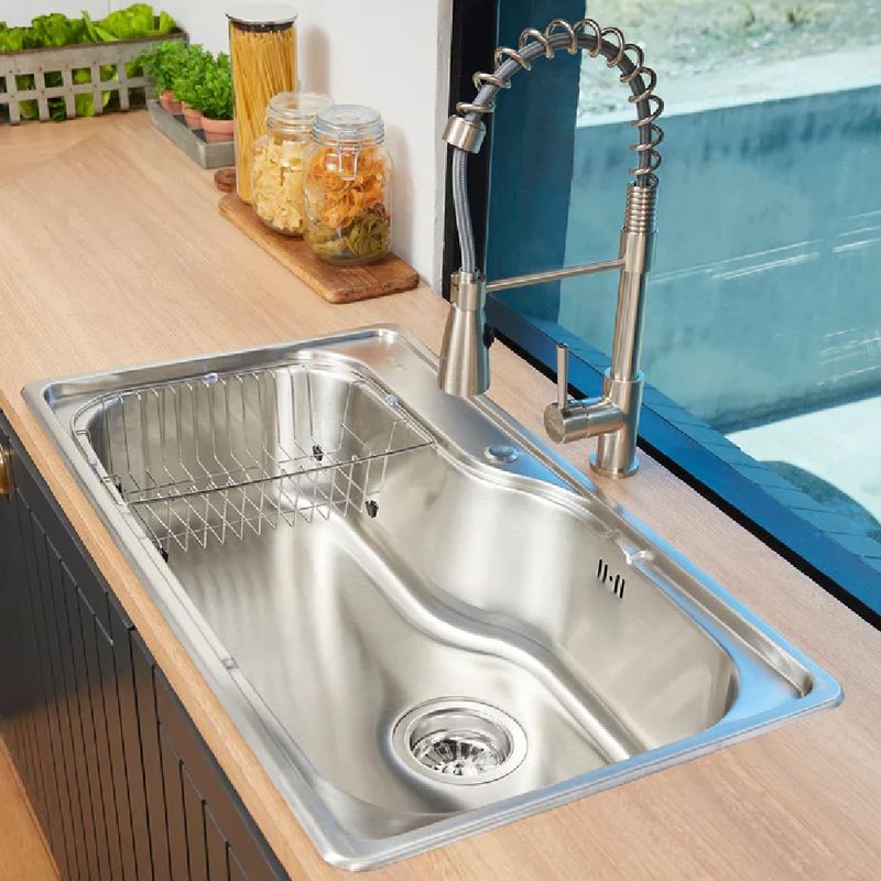 FDV - Kit FDV Lavadero Big Acqua 1C + Grifería Top Pro 3