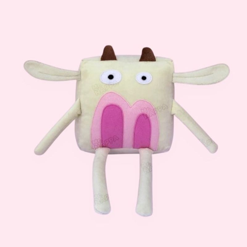 GENERICO - Vaca peluche Dibujo nappa toy