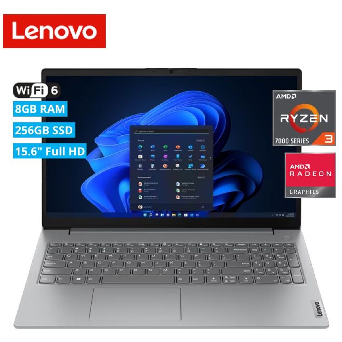 LENOVO - LAPTOP LENOVO V15 G4 15 AMD RYZEN 3 7320U 8GB RAM 256GB SSD