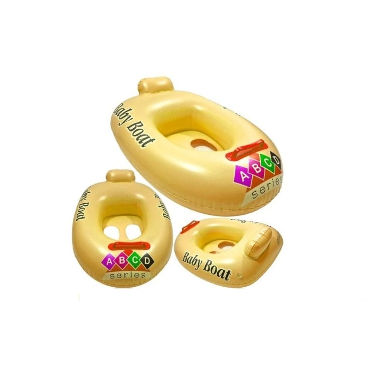 GENERICO - Barco flotador inflable para niños Amarillo