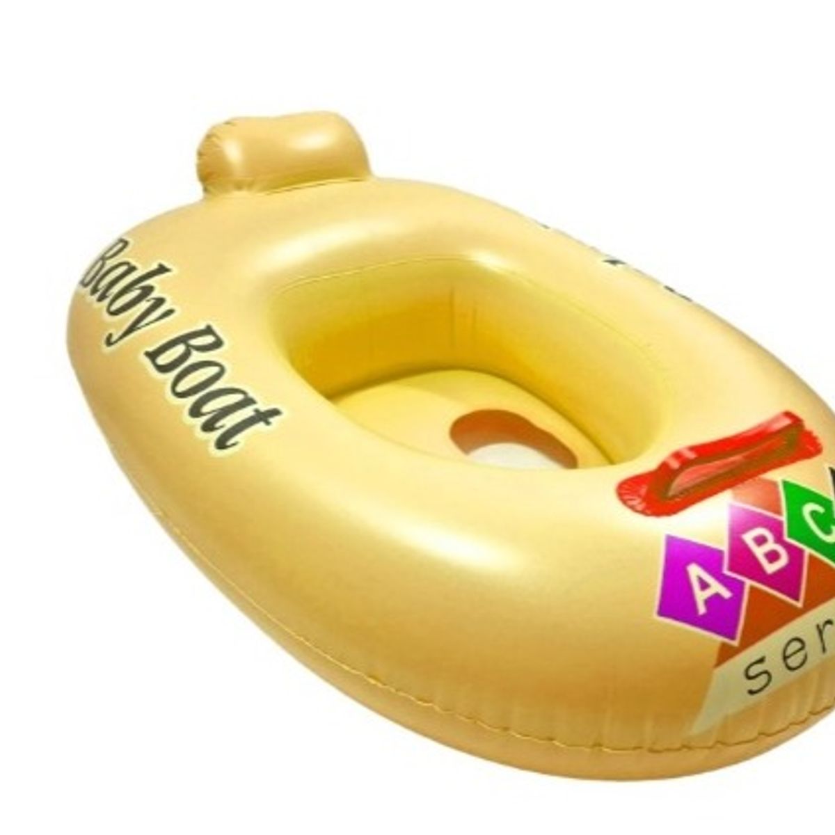 GENERICO - Barco flotador inflable para niños Amarillo