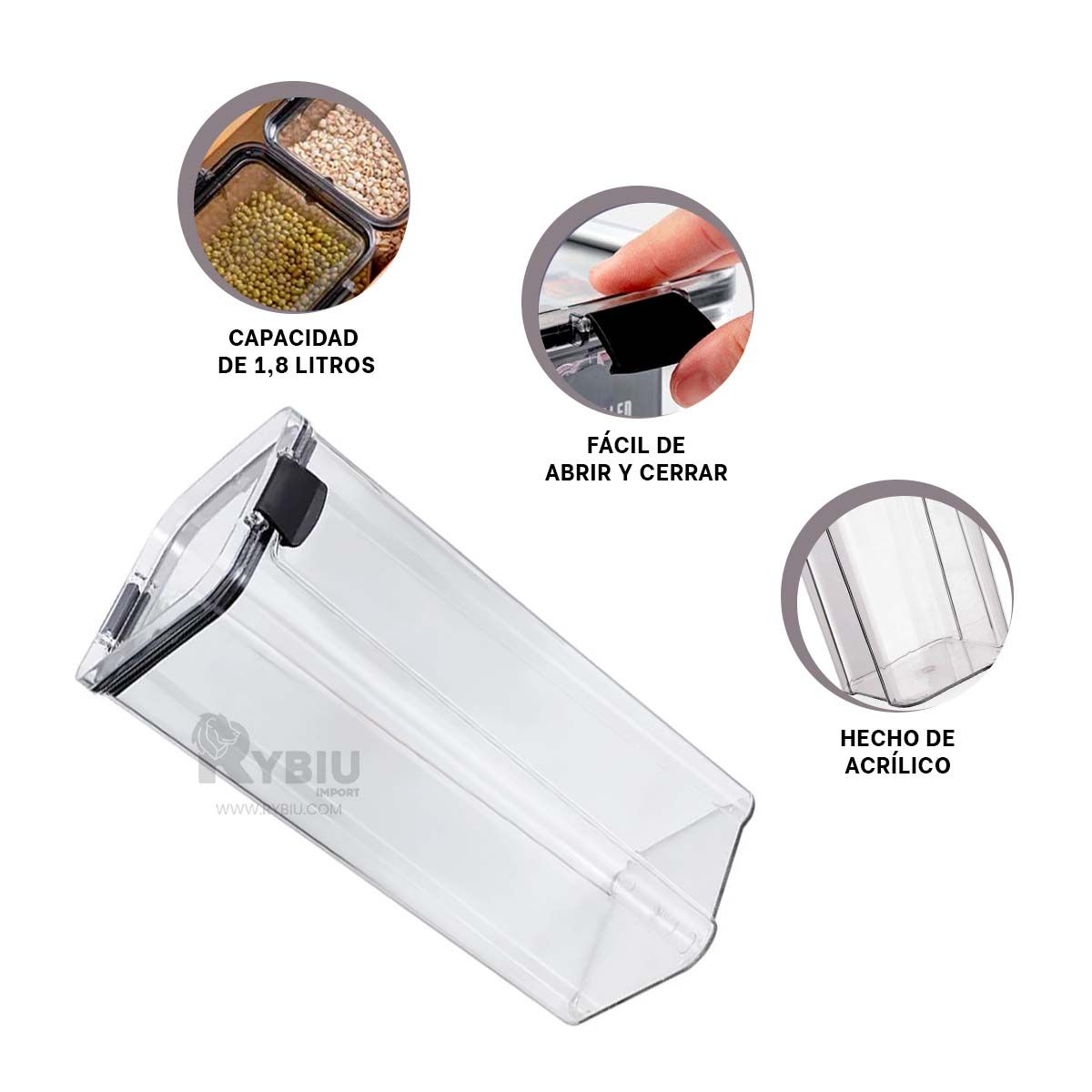 GENERICO - Frasco Resistente con Transparente 24x9 cm Y+Papel de Regalo