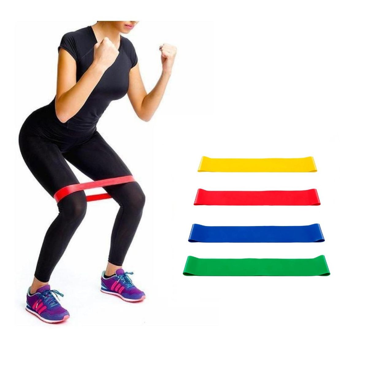 TODO FIT - Set Bandas Elásticas De Resistencia x4