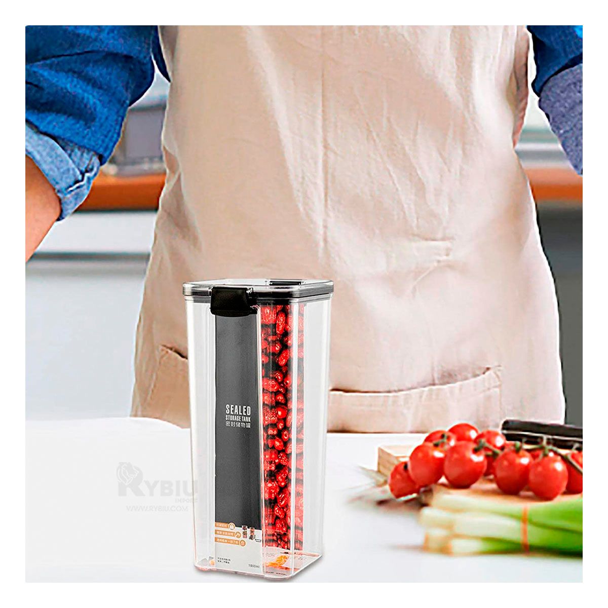 GENERICO - Tarro Multiuso con Cerrador 24x9 cm Y+Regalo Agendita