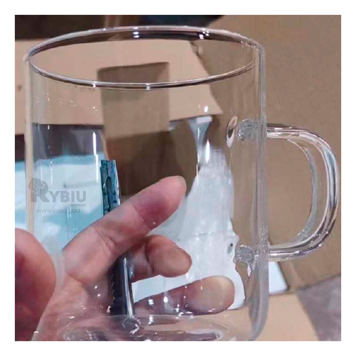 GENERICO - Taza Elegante Multifuncional de 400ML Transparente