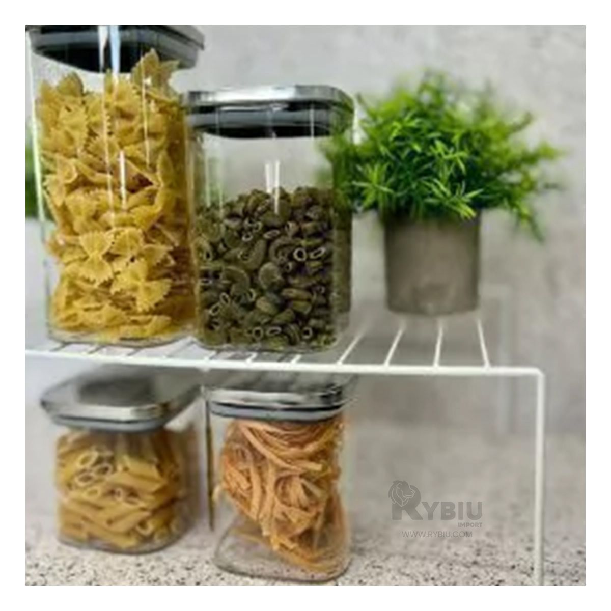 GENERICO - Separador de Gaveta Expandible de 4 Patas en Color Blanco