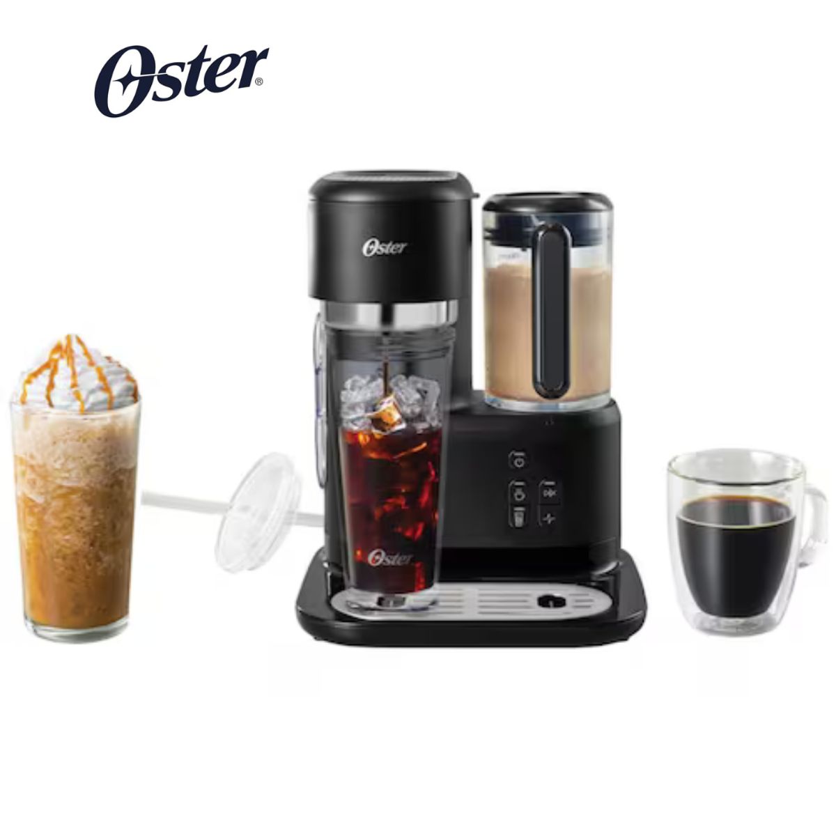 OSTER - Cafetera frappé Oster con licuadora BVSTDC03B