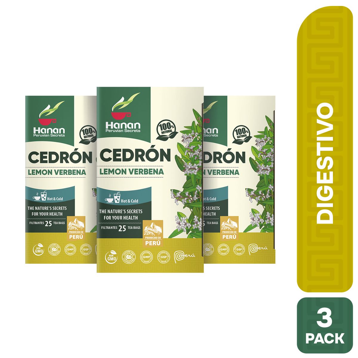 HANAN PERUVIAN SECRETS - Cedrón Filtrante Hanan Tripack 25 und