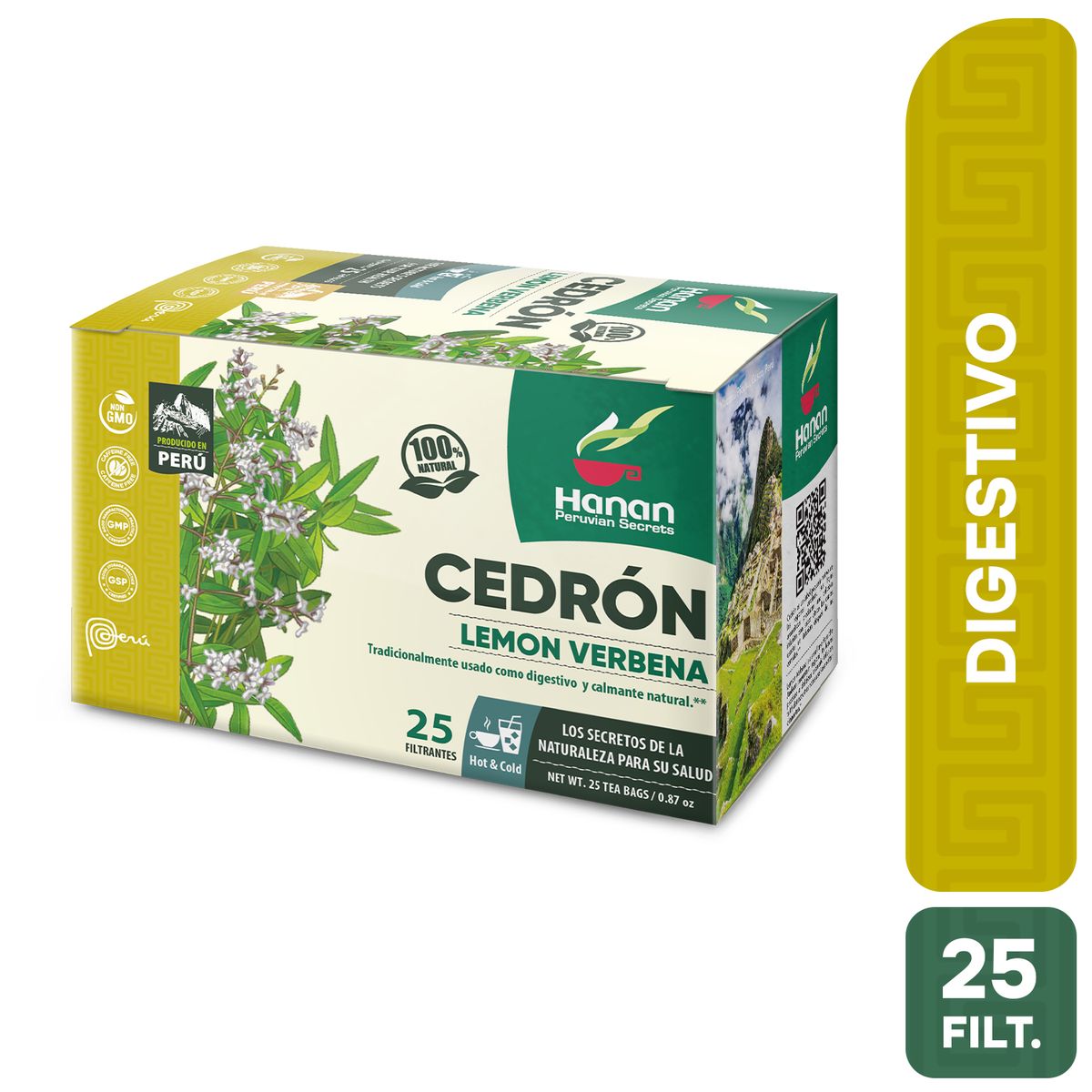 HANAN PERUVIAN SECRETS - Cedrón Filtrante Hanan Tripack 25 und
