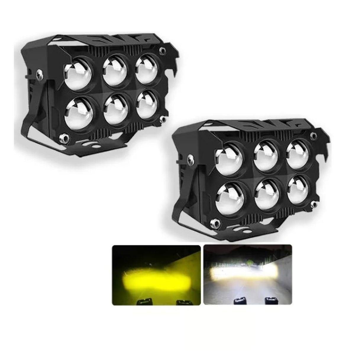GENERICO - Par Luces LED Dual Color 6x6 50000LM