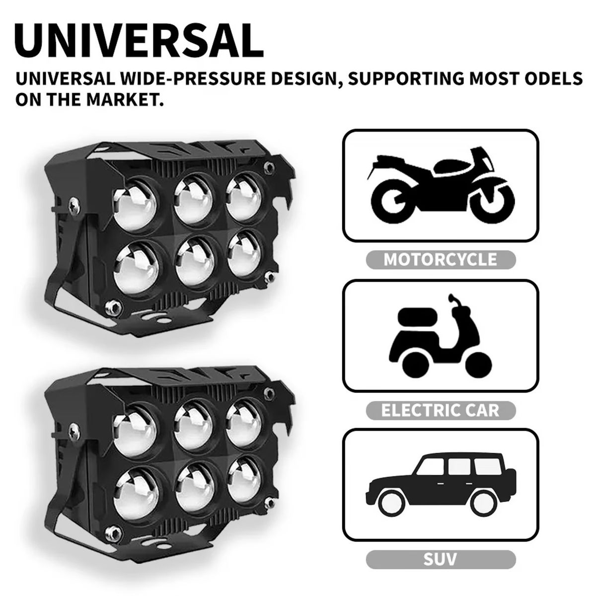 GENERICO - Par Luces LED Dual Color 6x6 50000LM