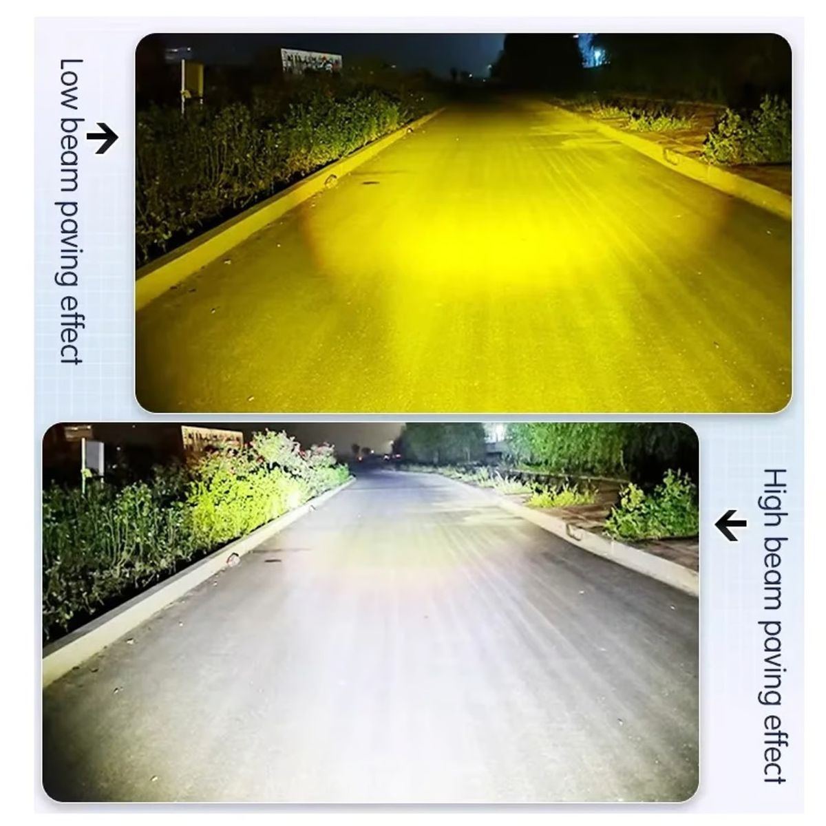 GENERICO - par Luz Neblinero Altabaja 6x6 Doble color