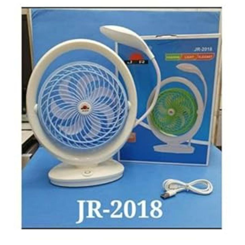 GENERICO - Ventilador Recargable con Lampara LED