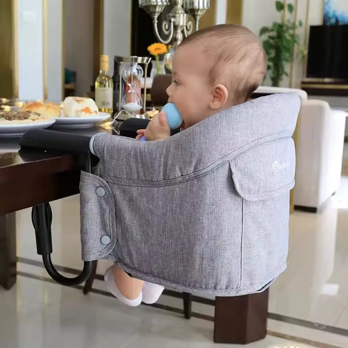 GENERICO - Silla de Comer para Bebe Portátil Sujeción de Mesa Portable
