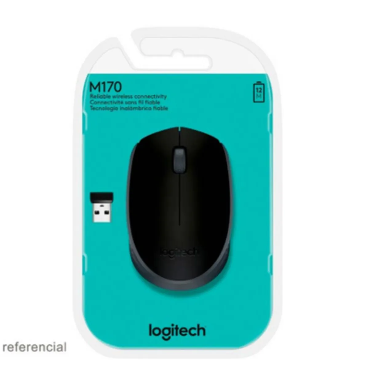 LOGITECH - MOUSE LOGITECH OPTICO M170 WIRELESS BLACK