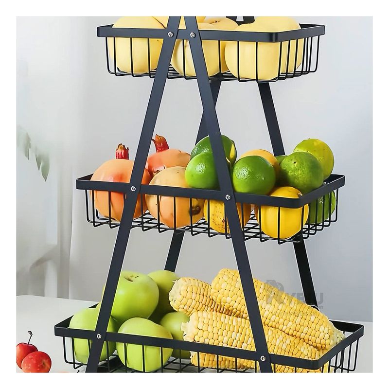 GENERICO - Cesta para Platanos en Color Negro Y+Ligas de Regalo