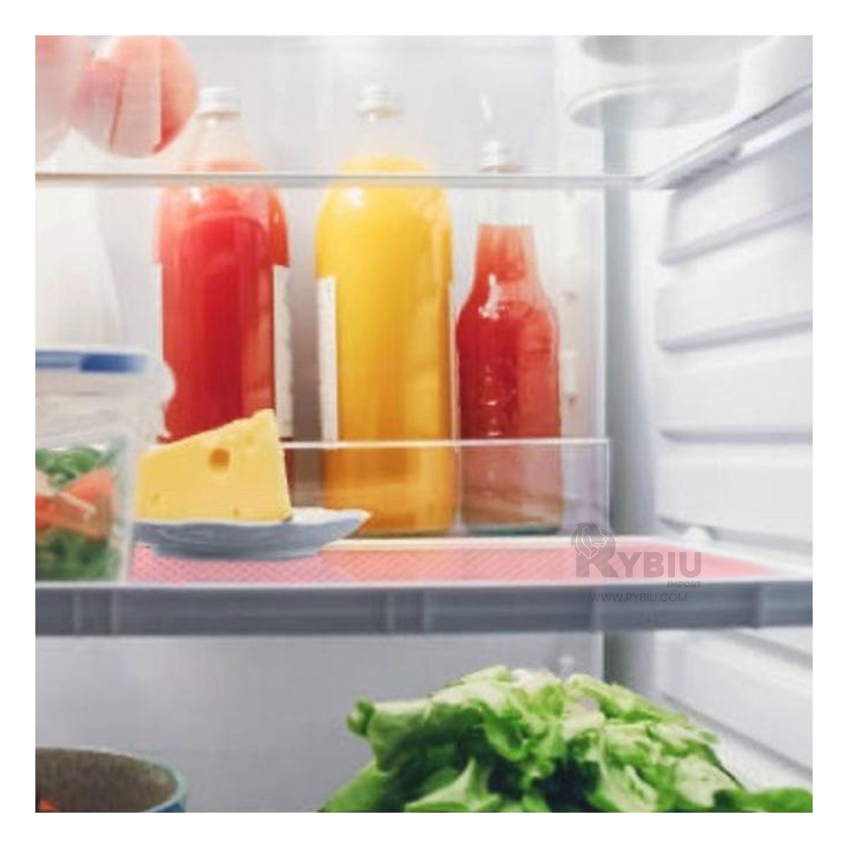 GENERICO - Set de 4 Alfombrillas Inmpermeables 29x45 cm de Rosado