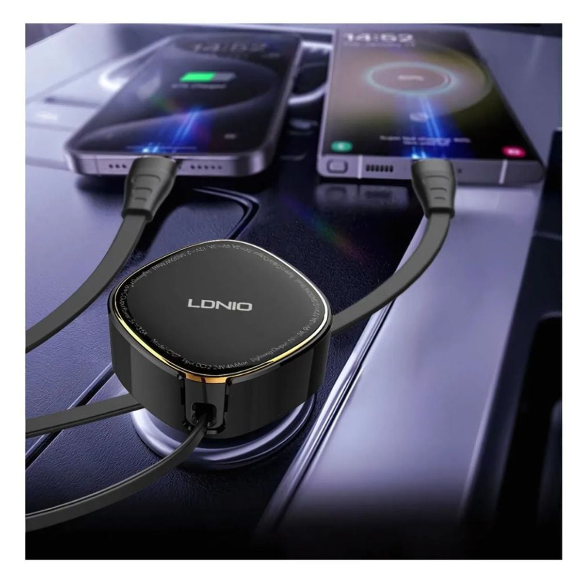 GENERICO - Cargador para automóvil cable tipo C Lightning Fastcharger