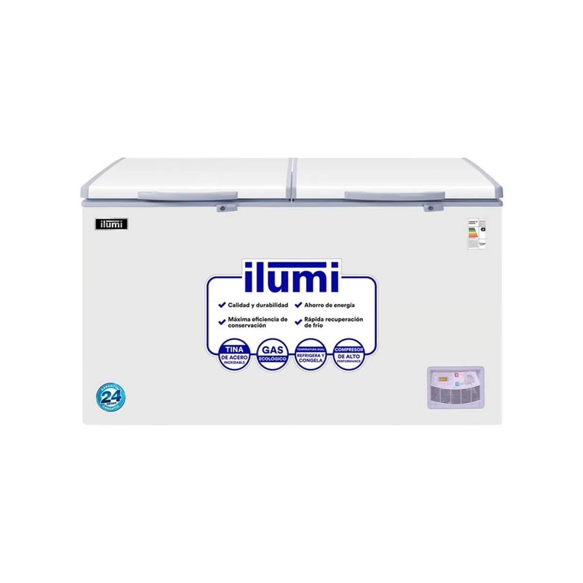 ILUMI - Congeladora Ilumi TFI-4402WH 2 Tapas 440 Lts Blanco