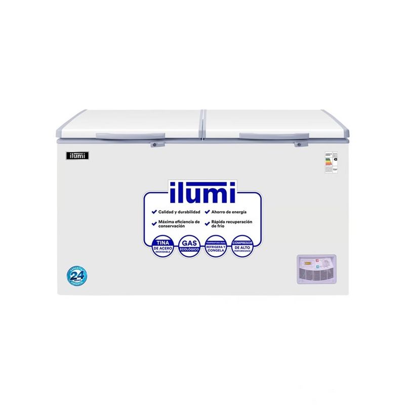 ILUMI - Congeladora Ilumi TFI-4402WH 2 Tapas 440 Lts Blanco