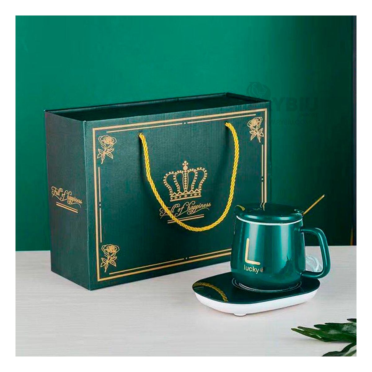 RYBIU IMPORT - Calentador Practico para el Hogar en Verde Y+Regalo Agendita