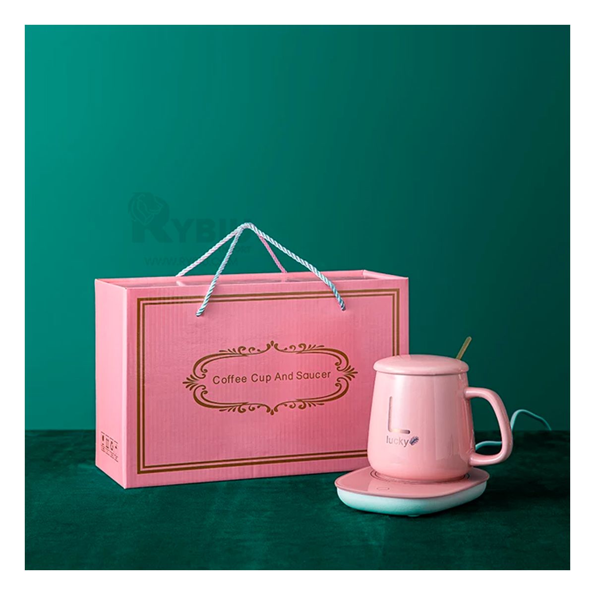 RYBIU IMPORT - Pack Compacto y Termico en Color Rosado Y+Gift Stickers