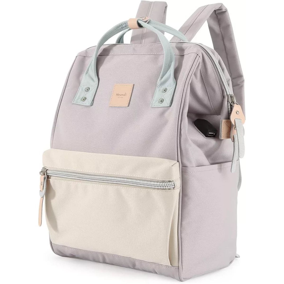 HIMAWARI - Himawari - Mochila escolar o de viaje porta Laptop Púrpura Beige
