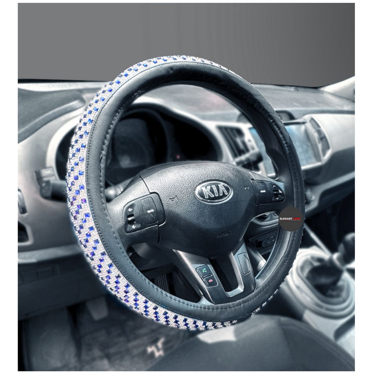 JEEP - Forro De Timon Perlado Color Azul 37 38CM